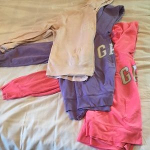 3 GAP Sweatshirts: 2 of size XXL pink& 1 purple XL